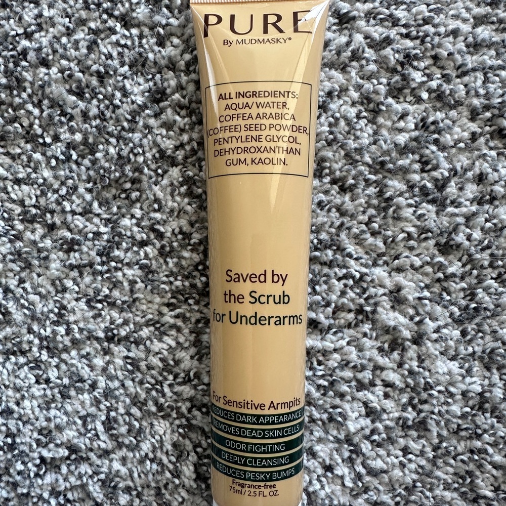 Mudmasky Saved by the Scrub for Underarms: Gentle daily armpit scrub